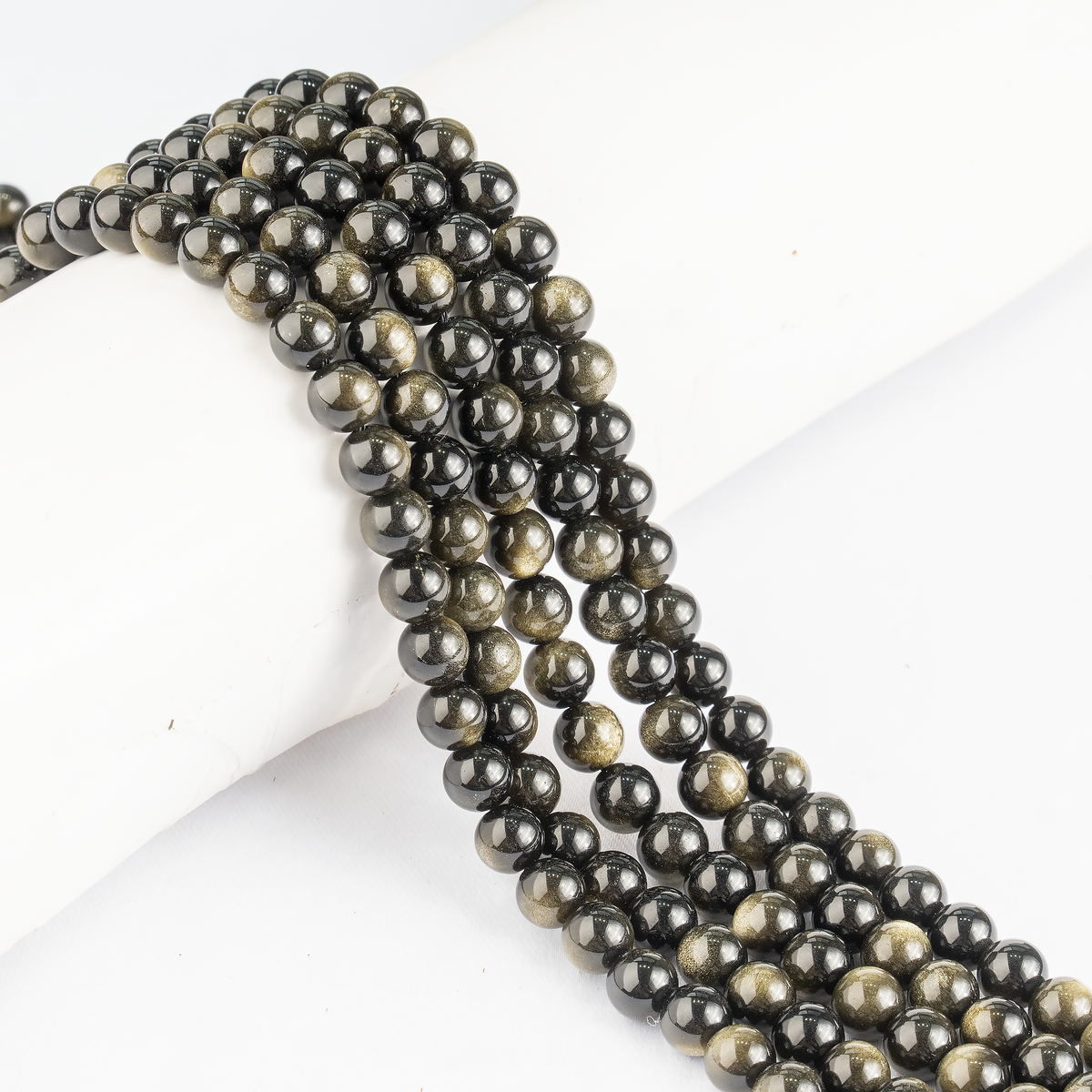 Golden Obsidian Beads, Natural Round Crystal Beads 4mm to 12mm | | Wiccan Center