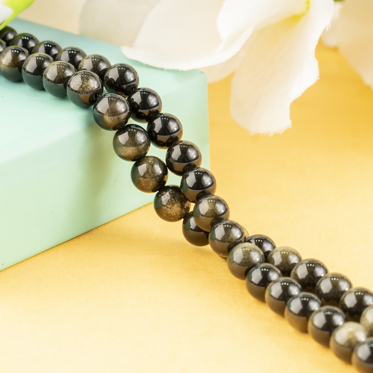 Golden Obsidian Beads, Natural Round Crystal Beads 4mm to 12mm | | Wiccan Center
