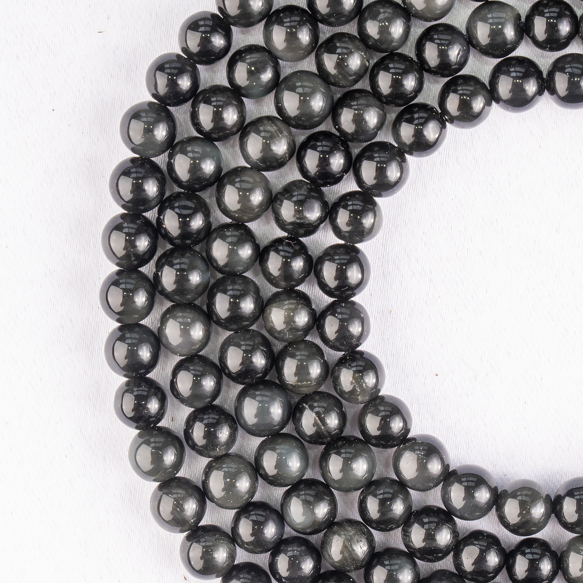 Black Obsidian Beads, Natural Round Crystal Beads 4mm to 14mm | Beads | Wiccan Center