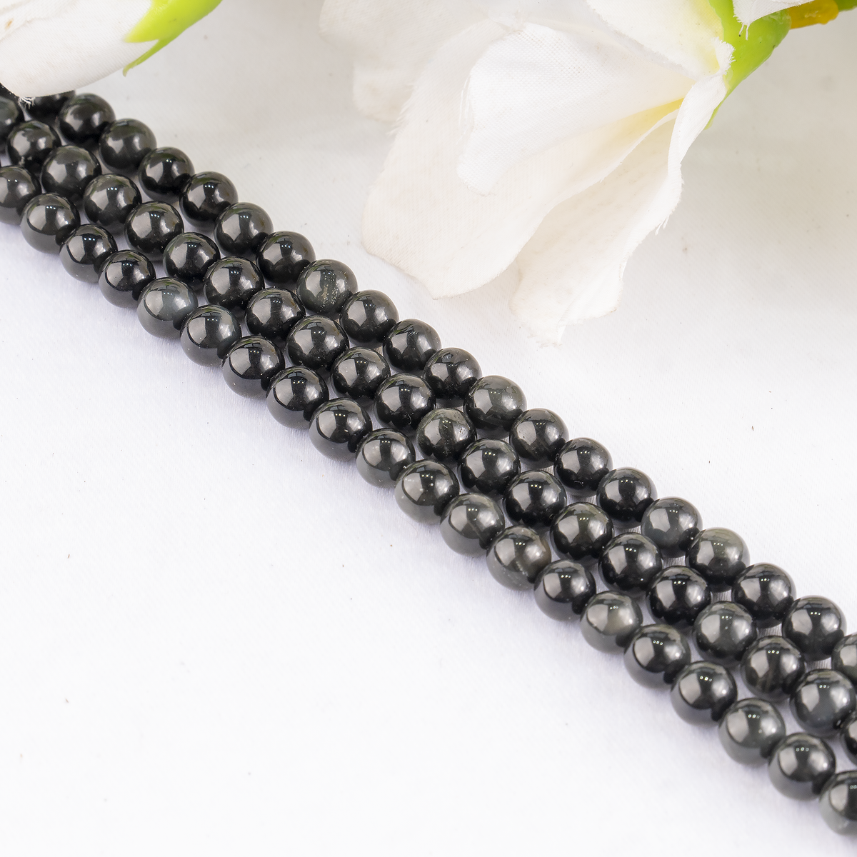 Black Obsidian Beads, Natural Round Crystal Beads 4mm to 14mm | Beads | Wiccan Center