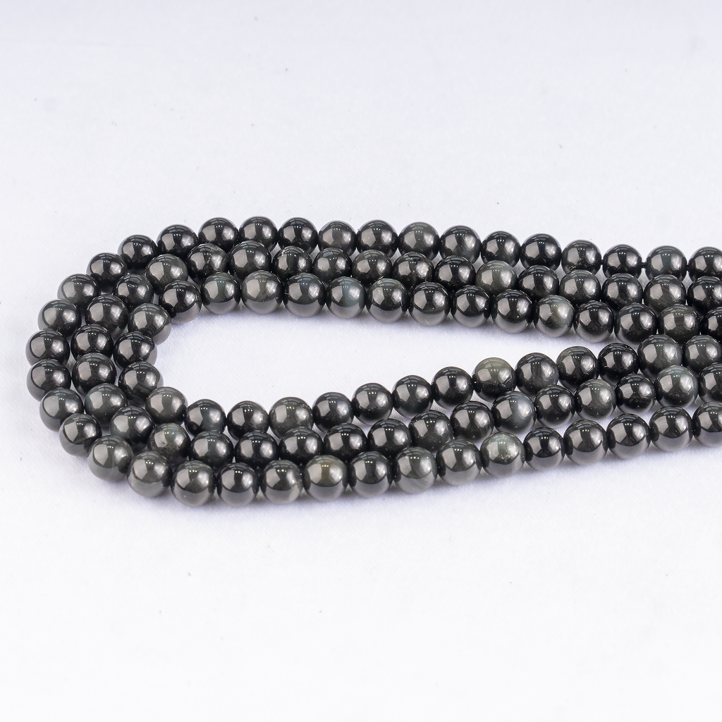 Black Obsidian Beads, Natural Round Crystal Beads 4mm to 14mm | Beads | Wiccan Center