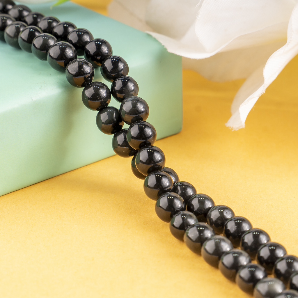 Black Obsidian Beads, Natural Round Crystal Beads 4mm to 14mm | Beads | Wiccan Center