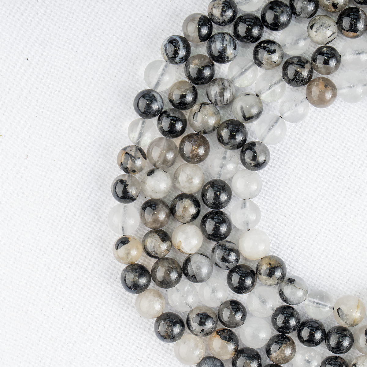 Black Rutile Beads, Natural Round Crystal Beads 6mm to 12mm | Beads | Wiccan Center