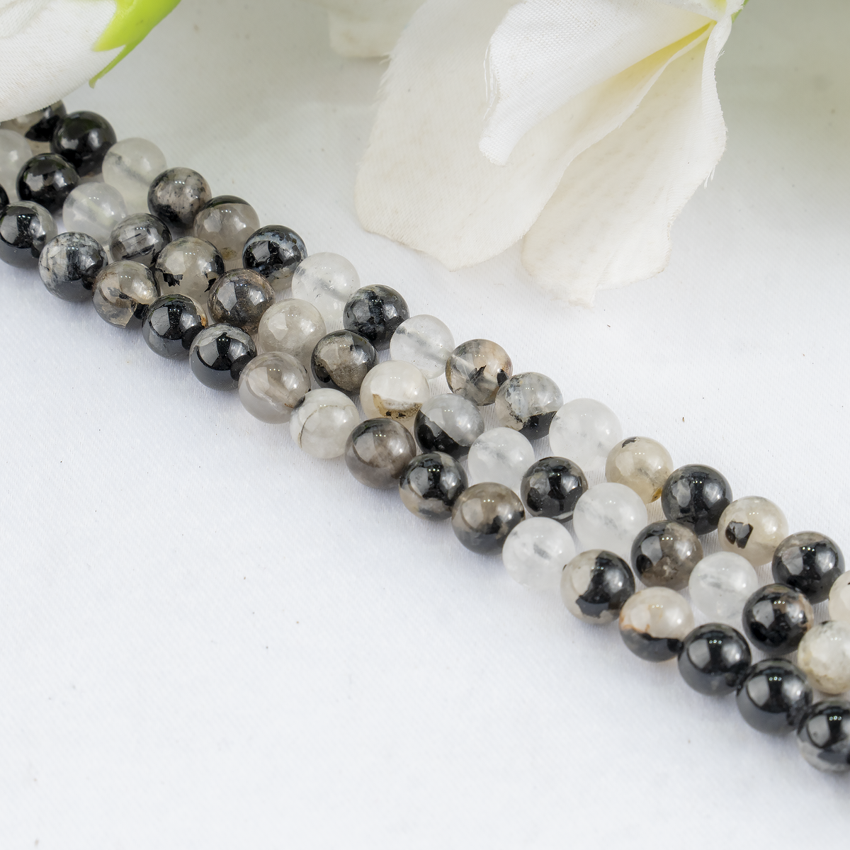 Black Rutile Beads, Natural Round Crystal Beads 6mm to 12mm | Beads | Wiccan Center