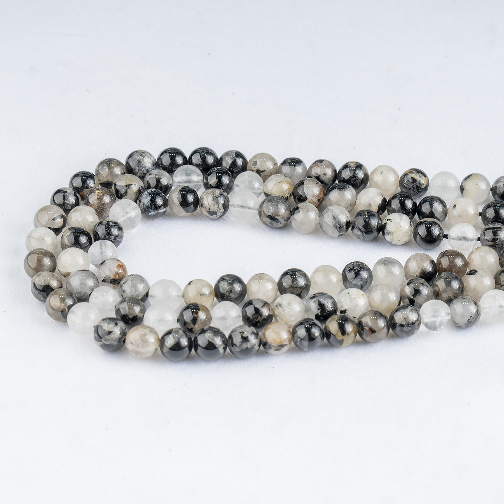 Black Rutile Beads, Natural Round Crystal Beads 6mm to 12mm | Beads | Wiccan Center