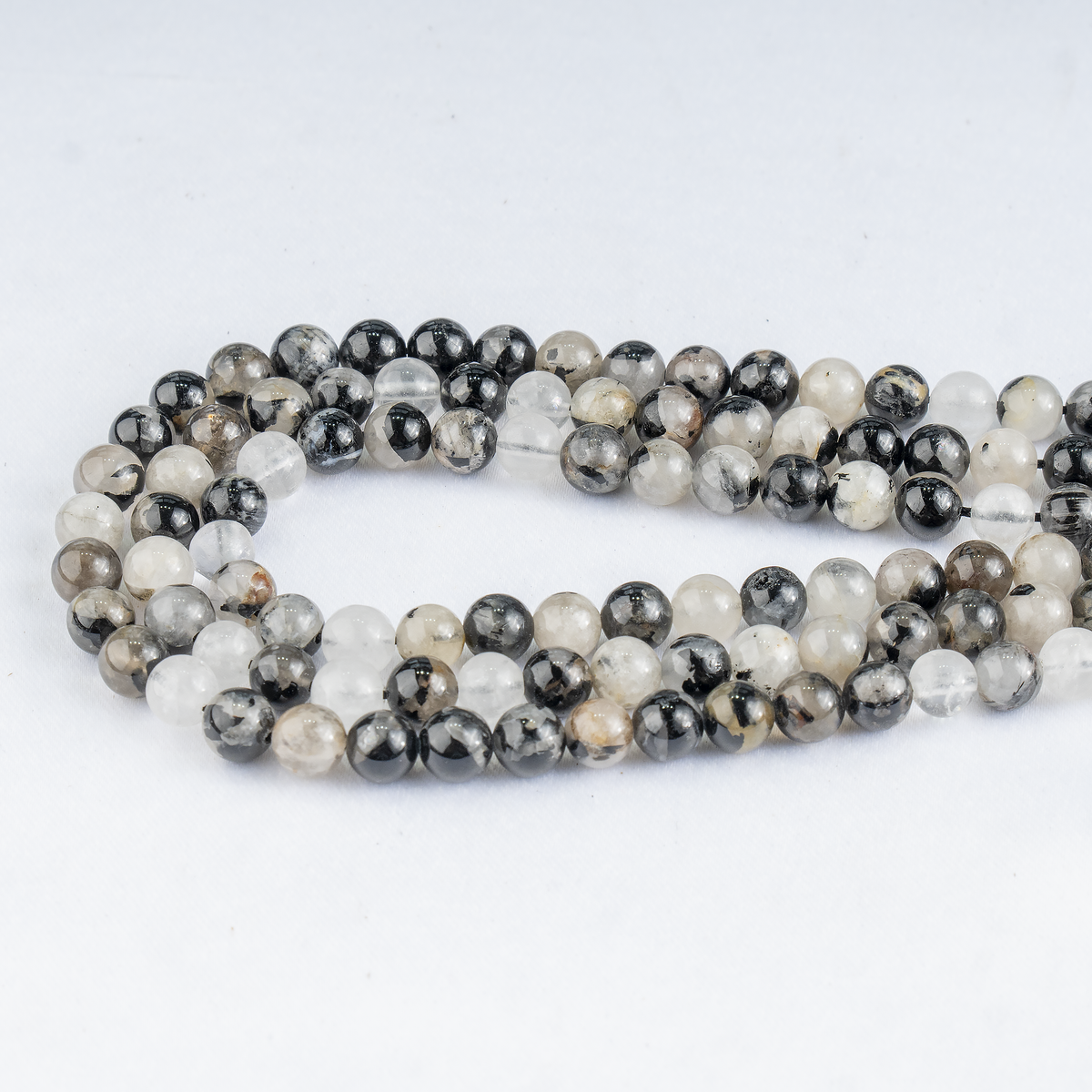 Black Rutile Beads, Natural Round Crystal Beads 6mm to 12mm | Beads | Wiccan Center