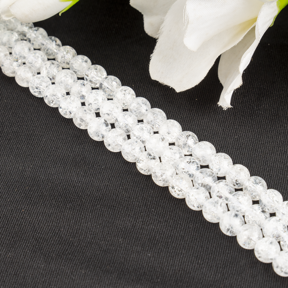 Crack Crystal Beads, Natural Round Crystal Beads 8mm, 10mm