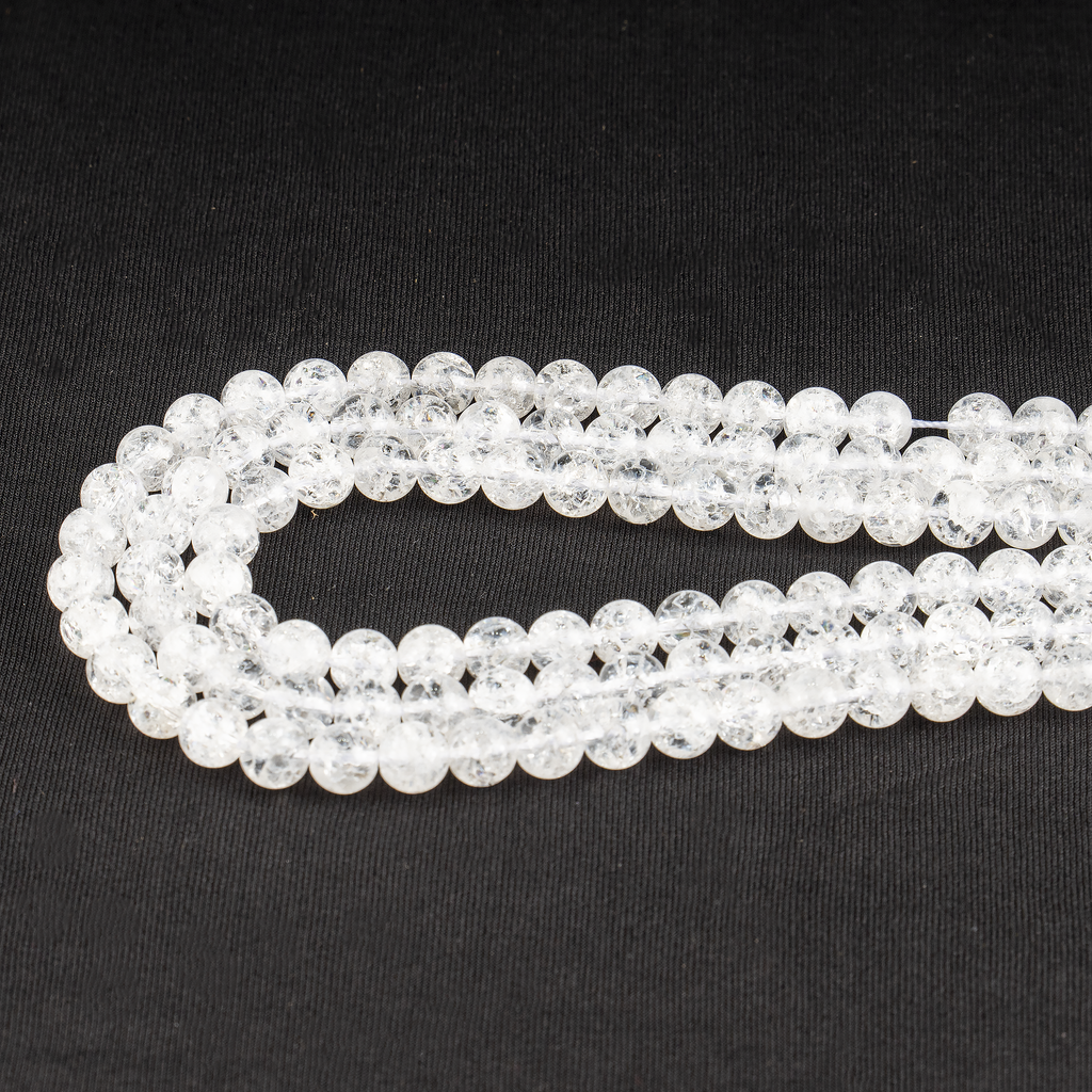 Crack Crystal Beads, Natural Round Crystal Beads 8mm, 10mm