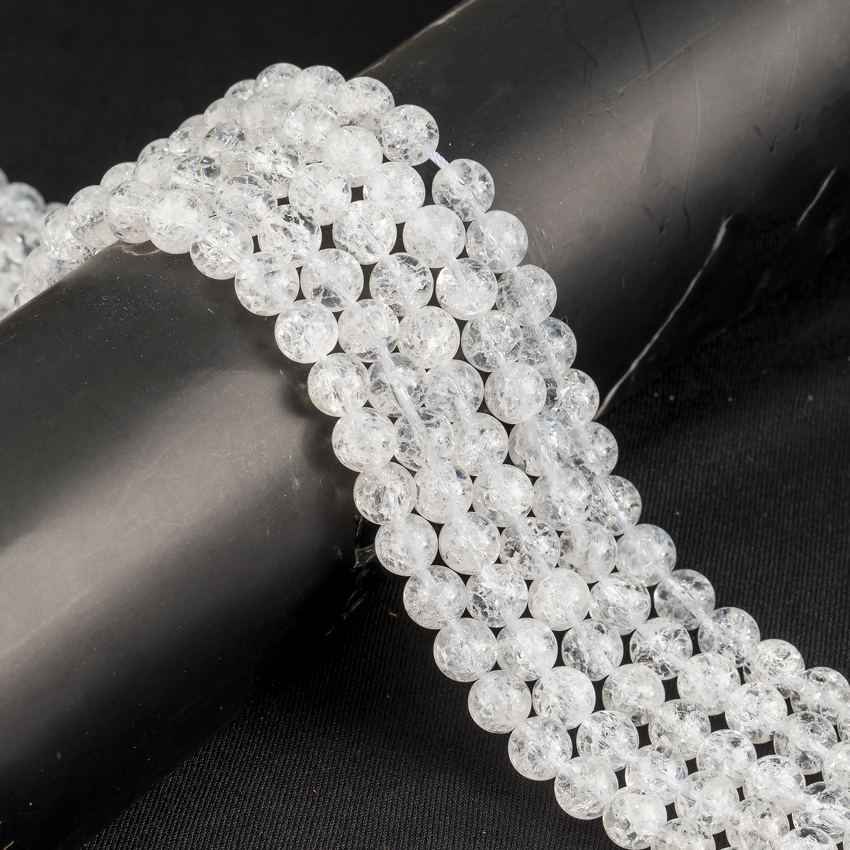 Crack Crystal Beads, Natural Round Crystal Beads 8mm, 10mm