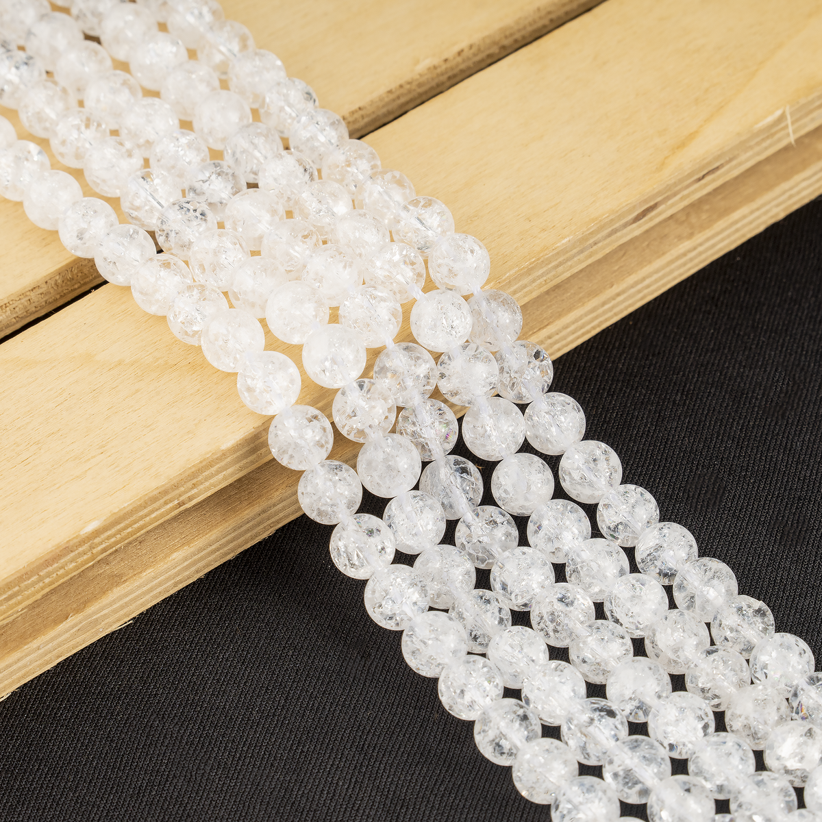Crack Crystal Beads, Natural Round Crystal Beads 8mm, 10mm