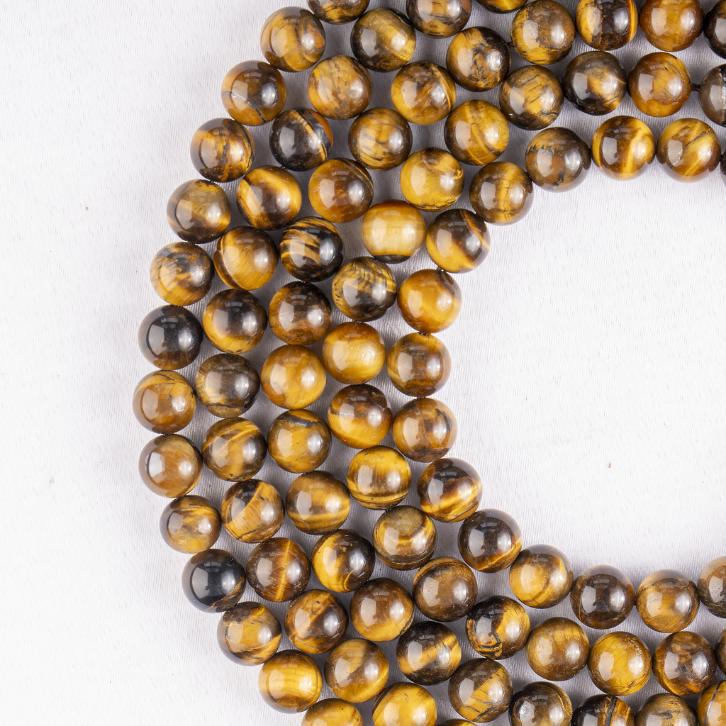 Tiger Eye Beads, Natural Round Crystal Beads 4mm to 16mm | | Wiccan Center