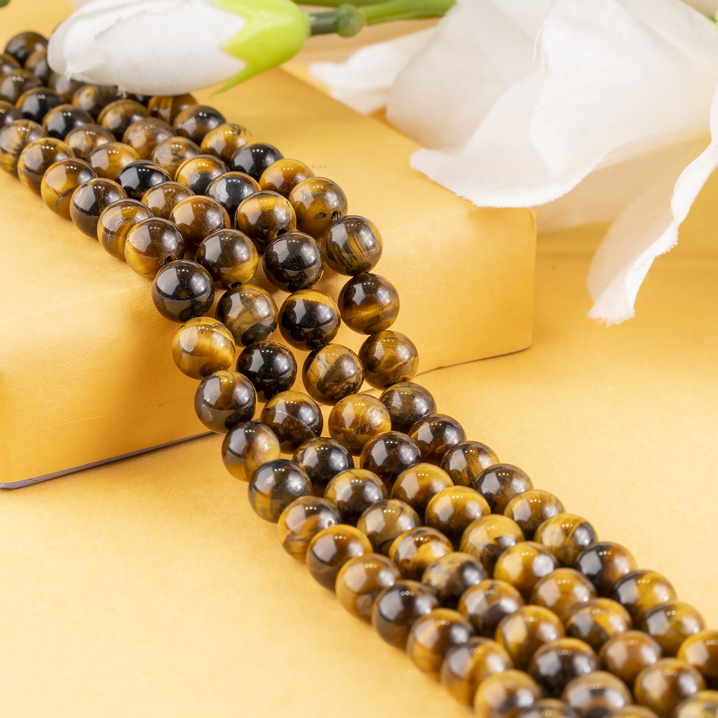 Tiger Eye Beads, Natural Round Crystal Beads 4mm to 16mm | | Wiccan Center