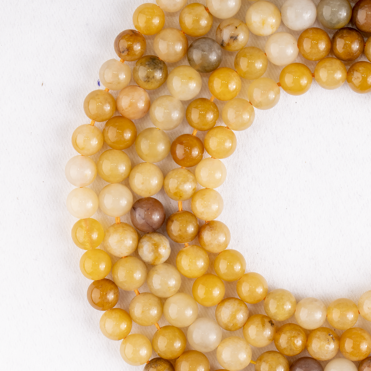 Yellow Aventurine Beads, Natural Round Crystal Beads 6mm to 10mm | | Wiccan Center