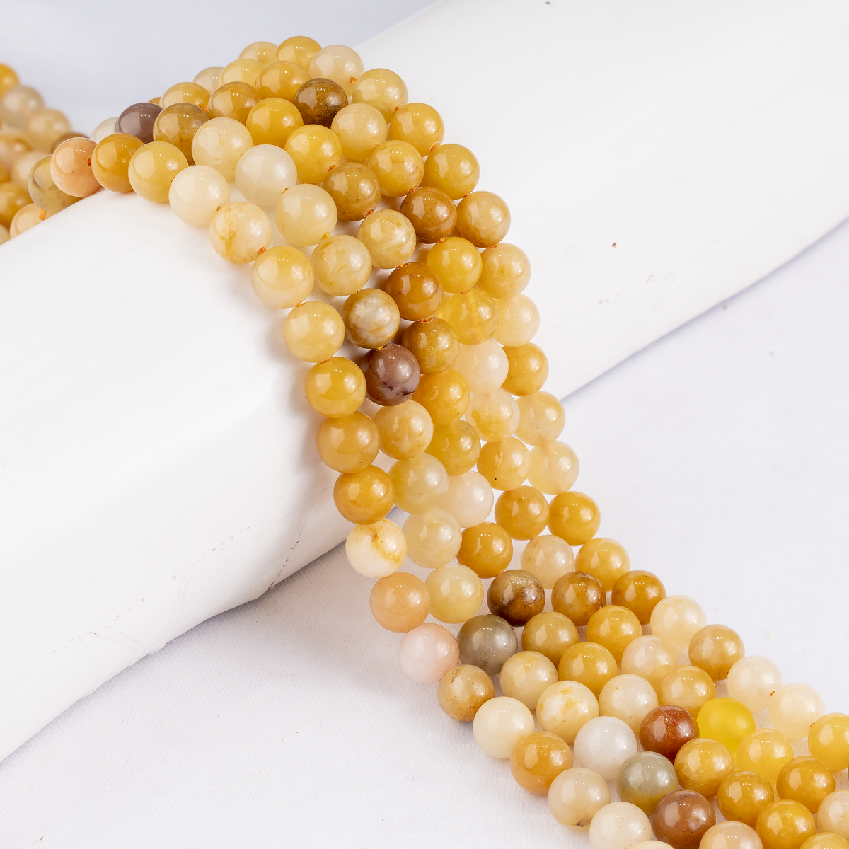 Yellow Aventurine Beads, Natural Round Crystal Beads 6mm to 10mm | | Wiccan Center