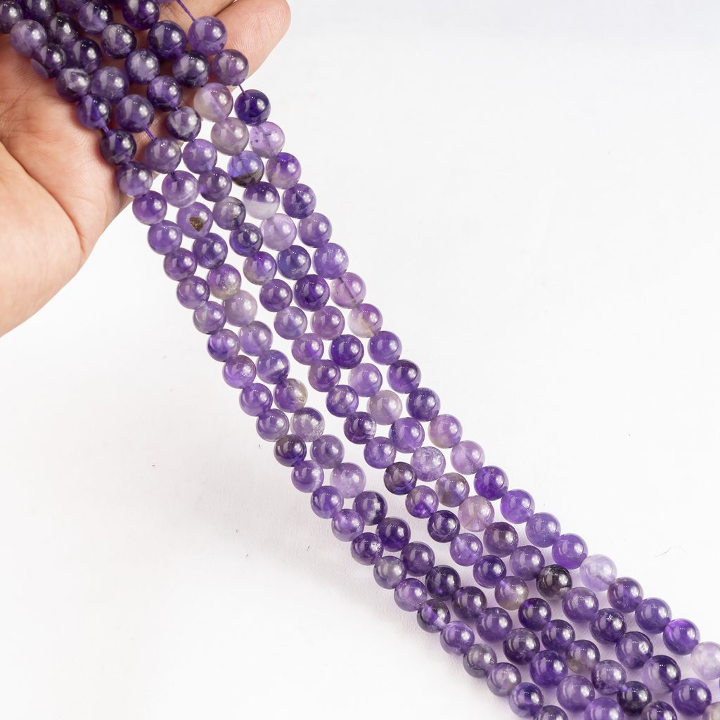 Amethyst Beads, Natural Round Crystal Beads 4mm to 14mm