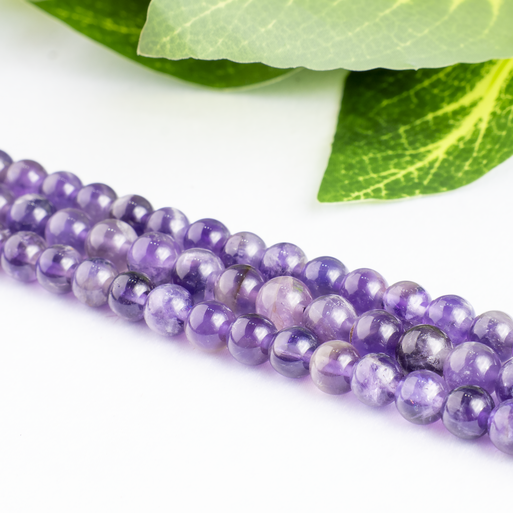 Amethyst Beads, Natural Round Crystal Beads 4mm to 14mm