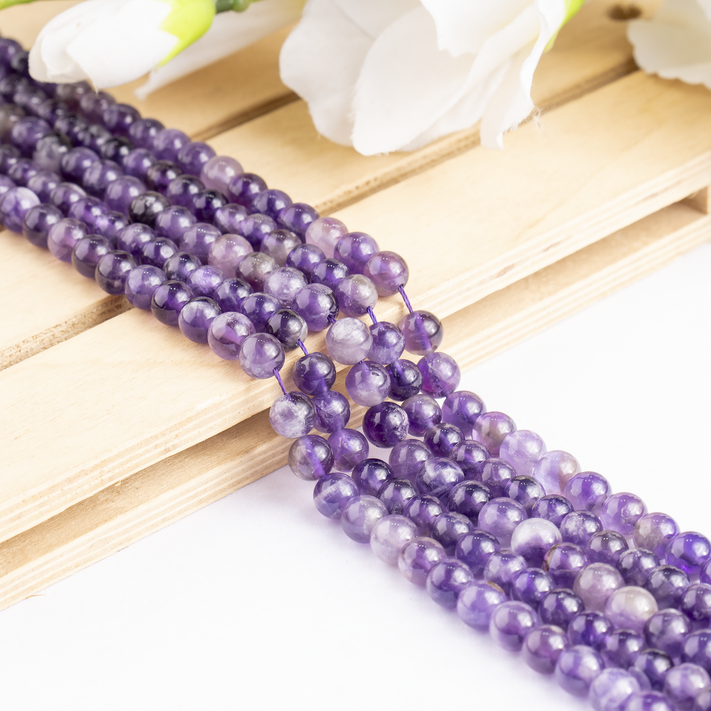 Amethyst Beads, Natural Round Crystal Beads 4mm to 14mm