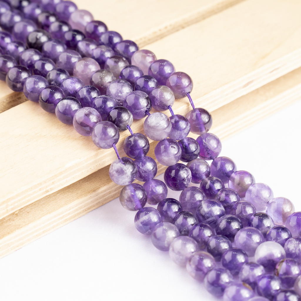 Amethyst Beads, Natural Round Crystal Beads 4mm to 14mm