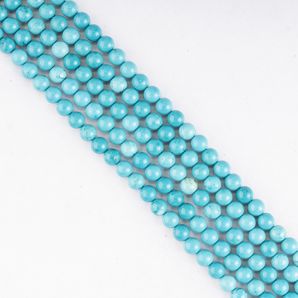 Turquoise Howlite Beads, Natural Round Crystal Beads 4mm to 12mm | | Wiccan Center