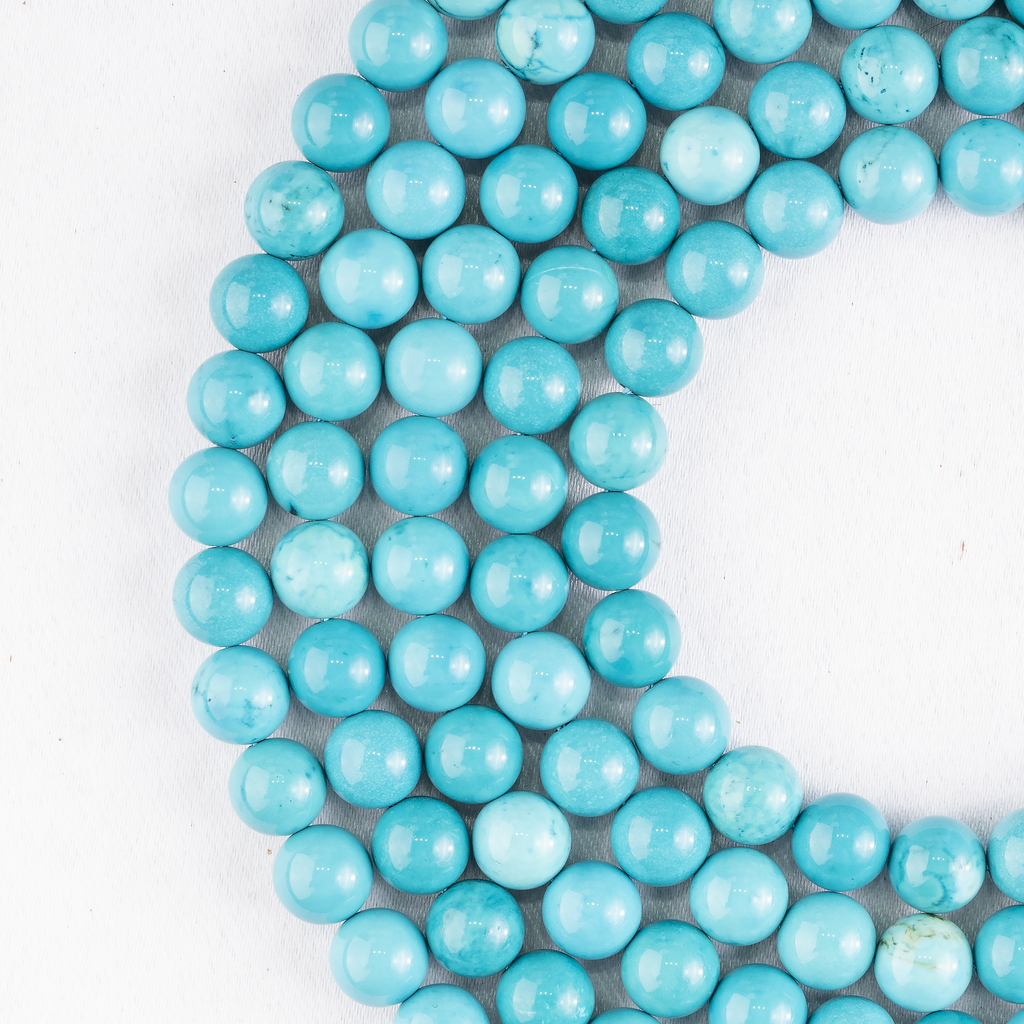 Turquoise Howlite Beads, Natural Round Crystal Beads 4mm to 12mm | | Wiccan Center