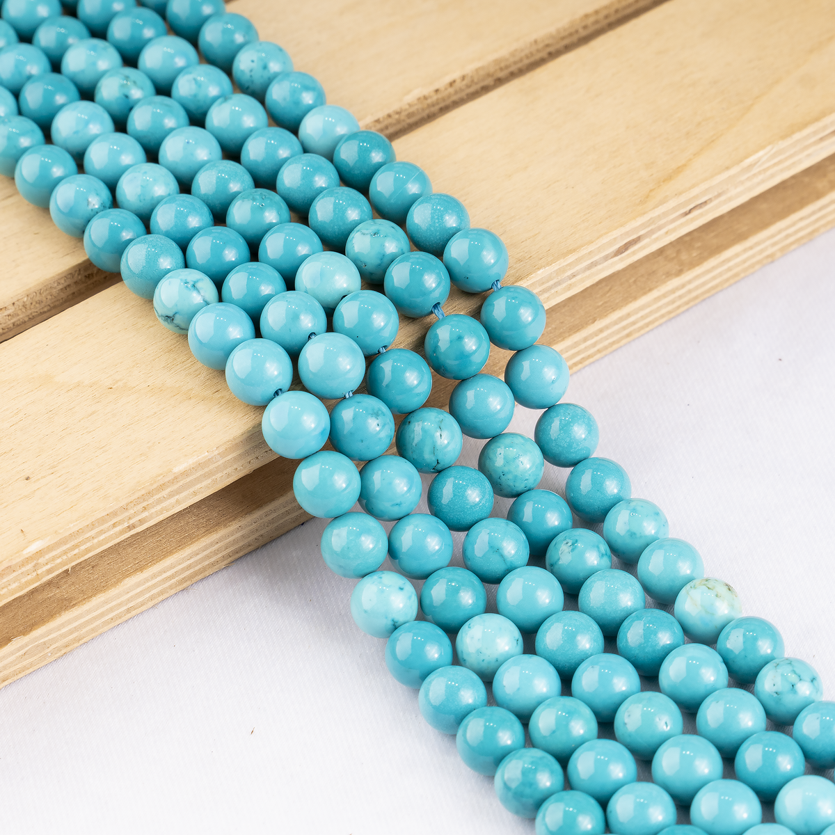 Turquoise Howlite Beads, Natural Round Crystal Beads 4mm to 12mm | | Wiccan Center