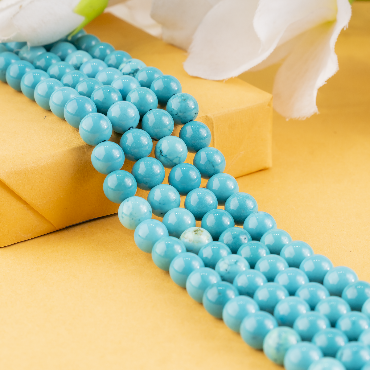 Turquoise Howlite Beads, Natural Round Crystal Beads 4mm to 12mm | | Wiccan Center
