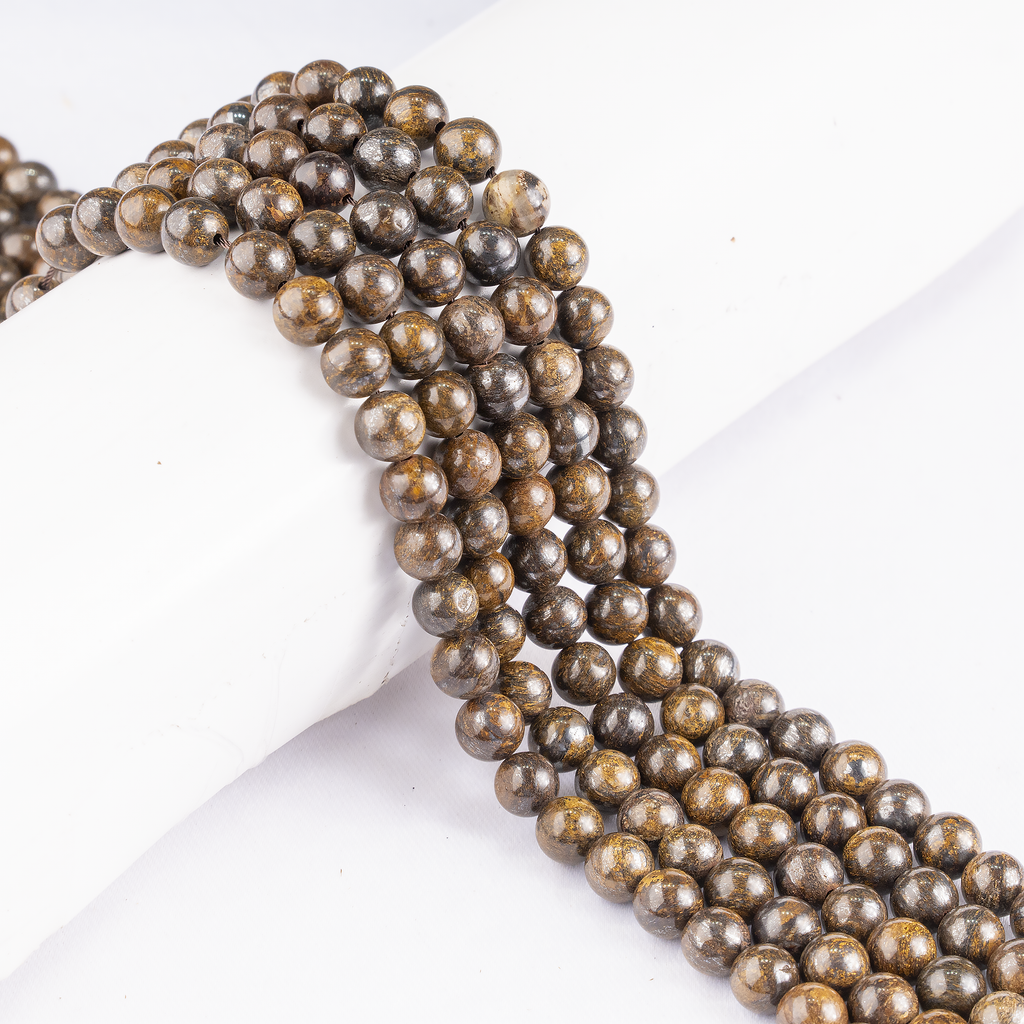 Bronzite Beads, Natural Round Crystal Beads 4mm to 12mm