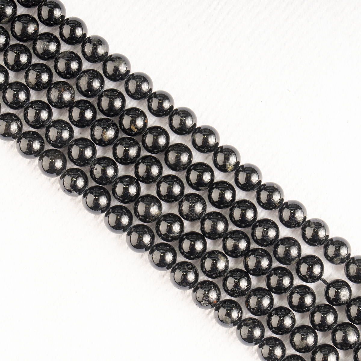 Black Tourmaline Beads, Natural Round Crystal Beads 4mm to 12mm | Beads | Wiccan Center
