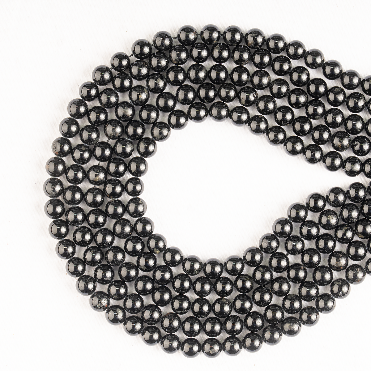 Black Tourmaline Beads, Natural Round Crystal Beads 4mm to 12mm | Beads | Wiccan Center