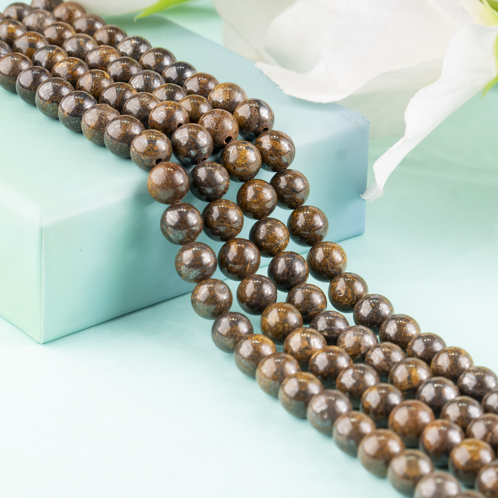 Bronzite Beads, Natural Round Crystal Beads 4mm to 12mm