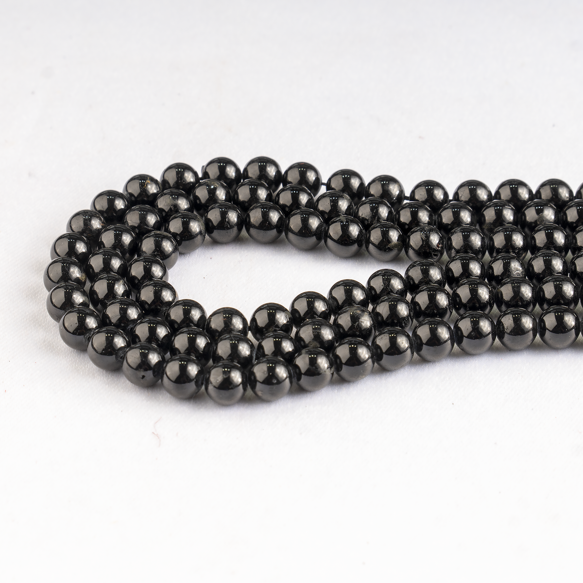 Black Tourmaline Beads, Natural Round Crystal Beads 4mm to 12mm | Beads | Wiccan Center
