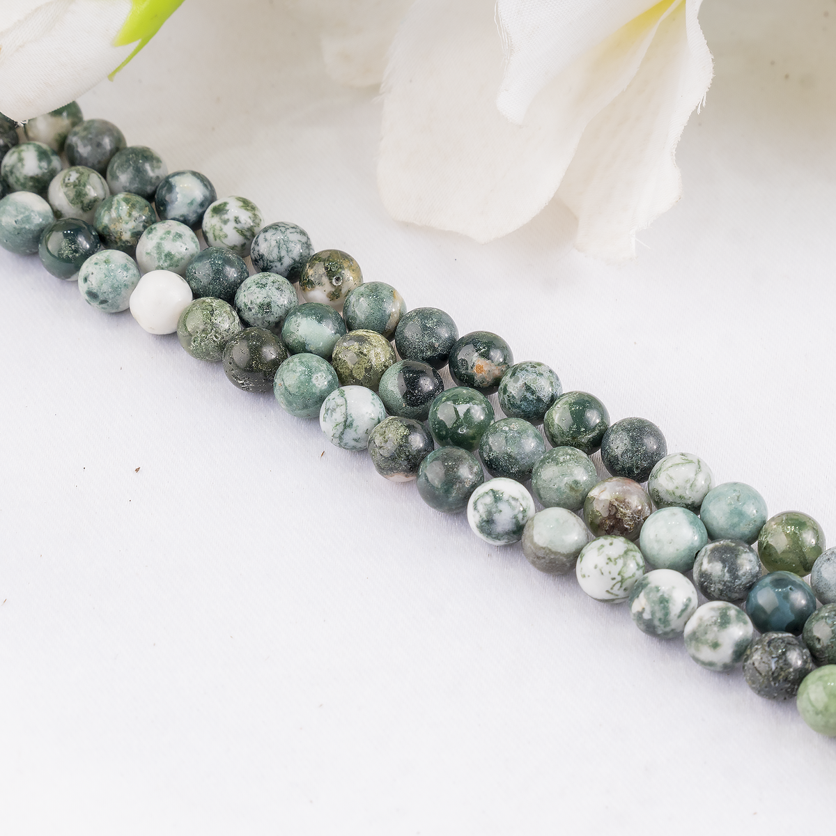 Tree Agate Beads, Natural Round Crystal Beads 4mm to 12mm | | Wiccan Center