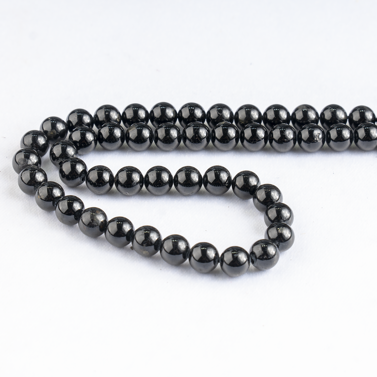 Black Tourmaline Beads, Natural Round Crystal Beads 4mm to 12mm | Beads | Wiccan Center