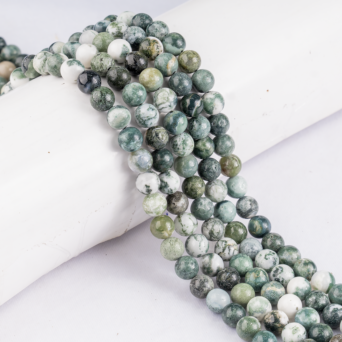 Tree Agate Beads, Natural Round Crystal Beads 4mm to 12mm | | Wiccan Center