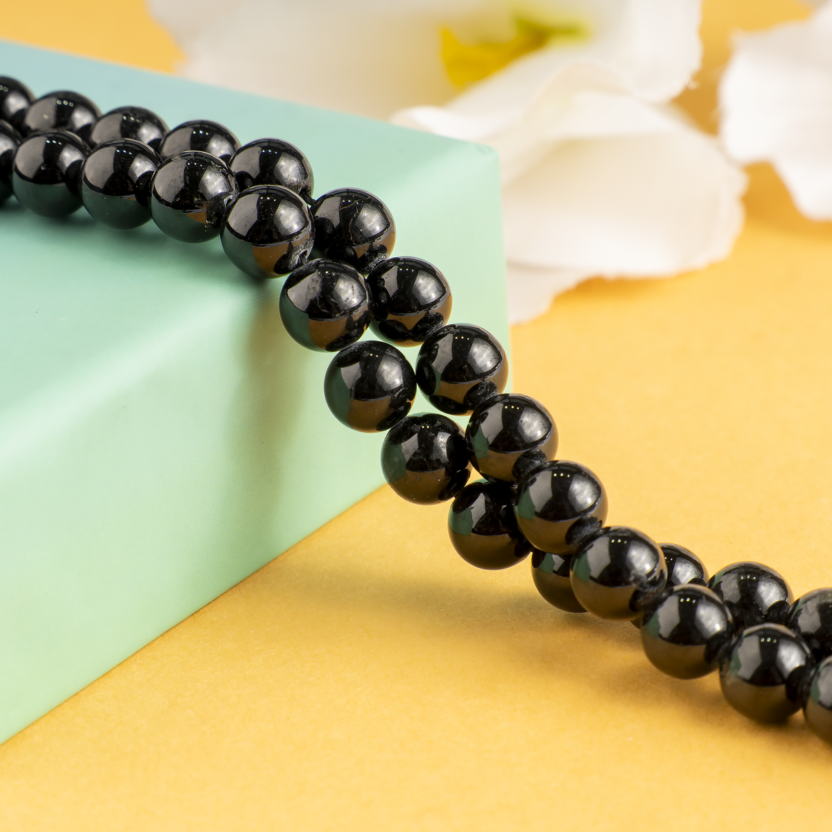 Black Tourmaline Beads, Natural Round Crystal Beads 4mm to 12mm | Beads | Wiccan Center