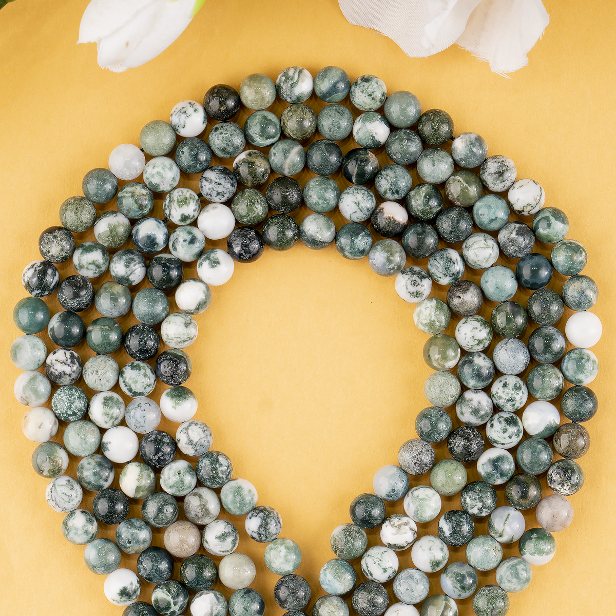 Tree Agate Beads, Natural Round Crystal Beads 4mm to 12mm | | Wiccan Center