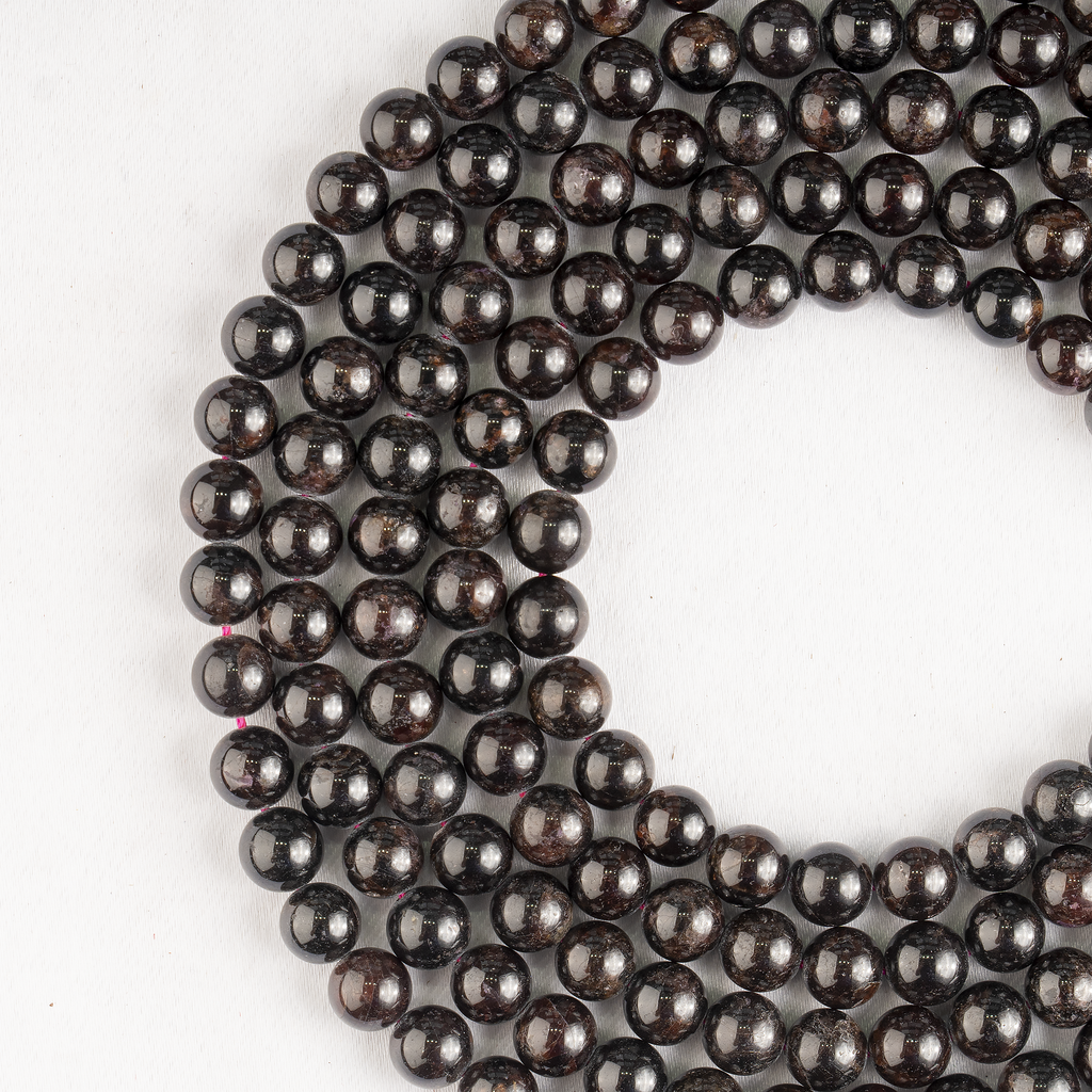 Garnet Beads, Natural Round Crystal Beads 4mm to 12mm | | Wiccan Center