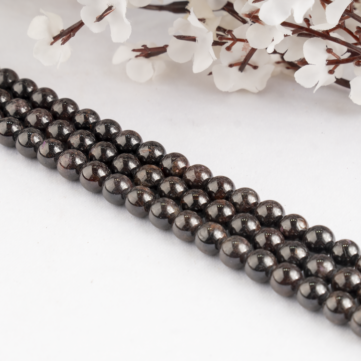 Garnet Beads, Natural Round Crystal Beads 4mm to 12mm | | Wiccan Center