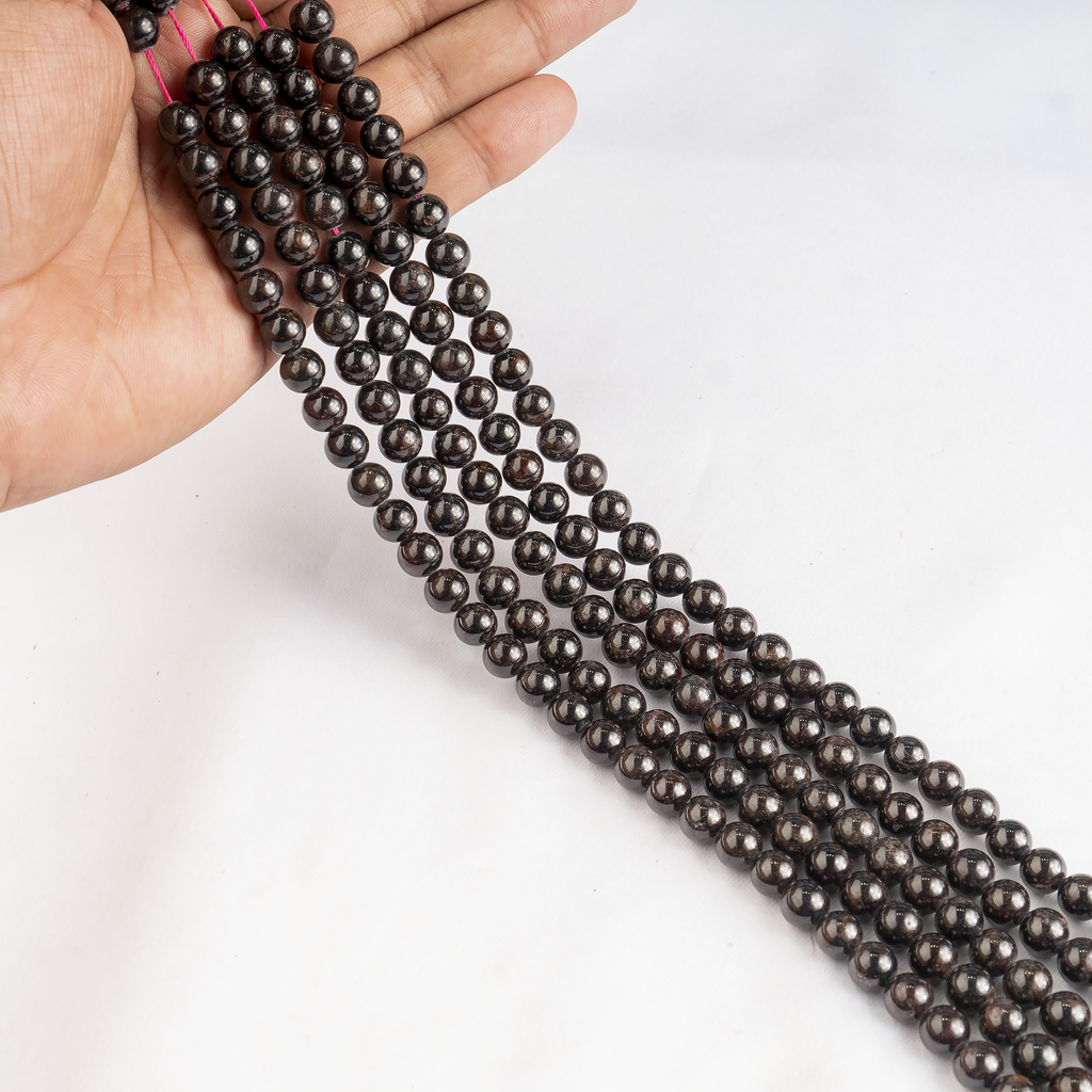 Garnet Beads, Natural Round Crystal Beads 4mm to 12mm | | Wiccan Center