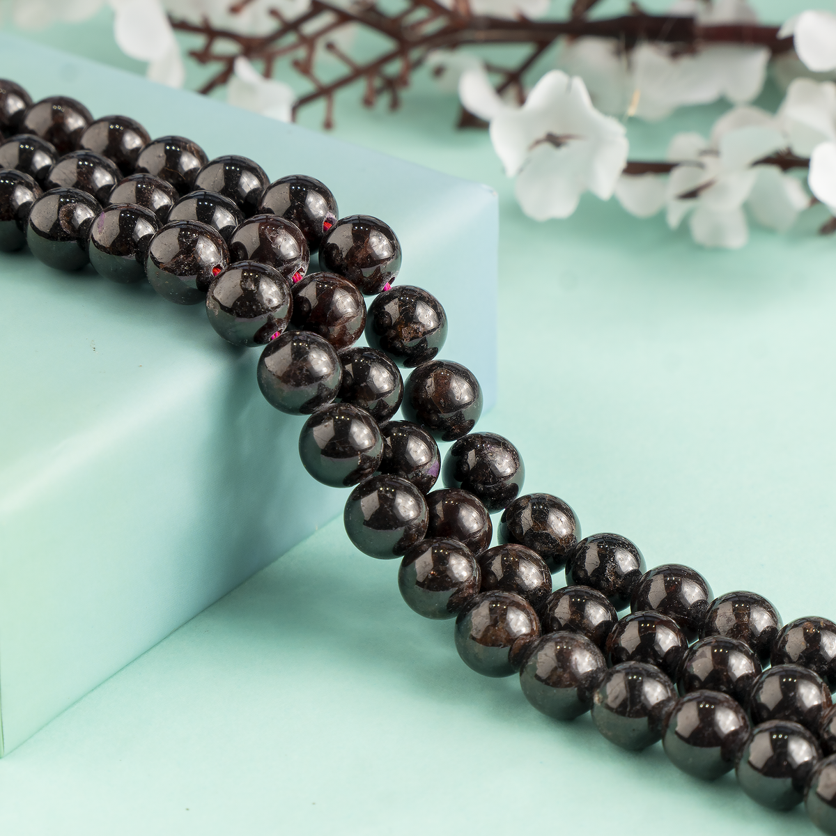 Garnet Beads, Natural Round Crystal Beads 4mm to 12mm | | Wiccan Center