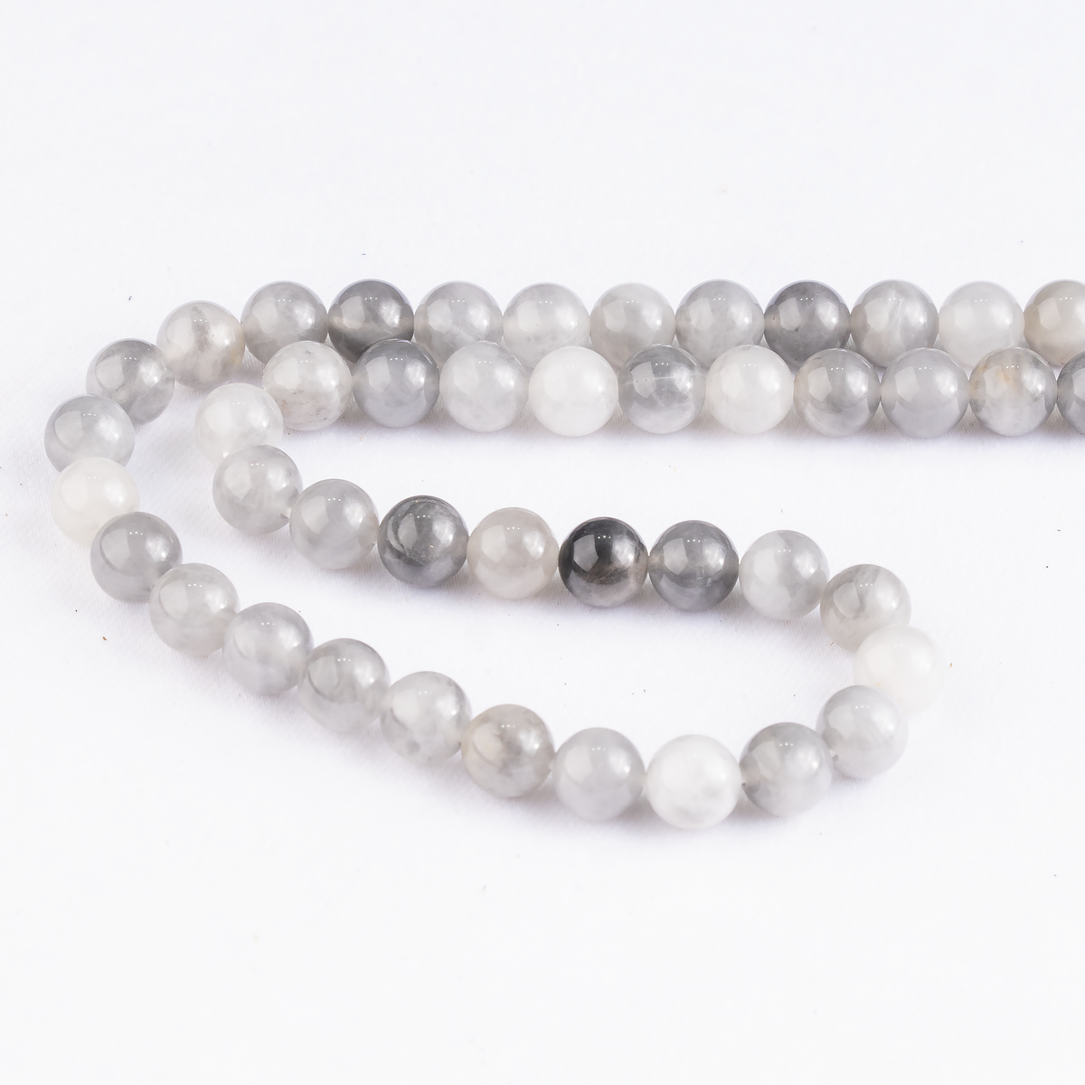 Cloudy Quartz Beads, Natural Round Crystal Beads 6mm to 10mm