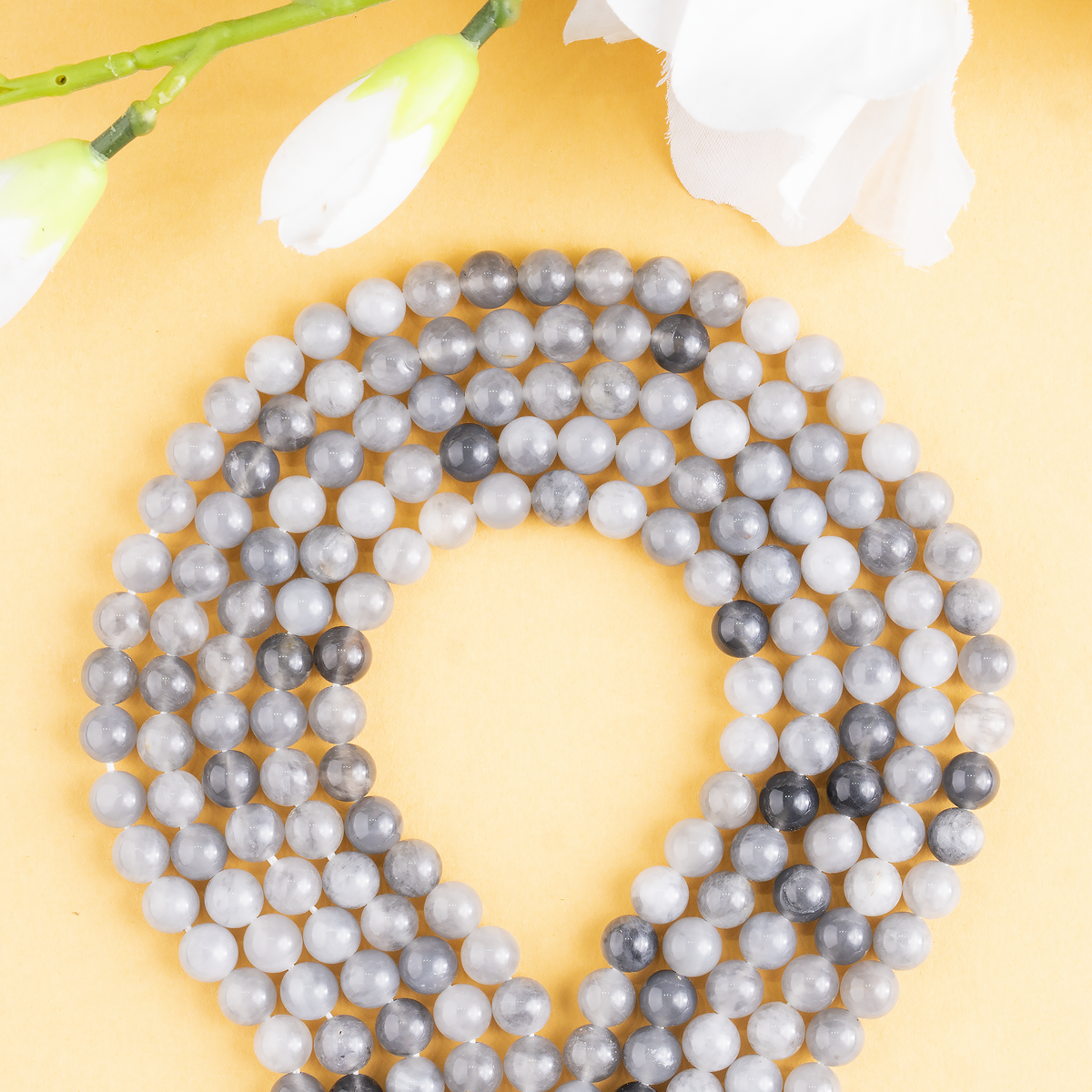 Cloudy Quartz Beads, Natural Round Crystal Beads 6mm to 10mm