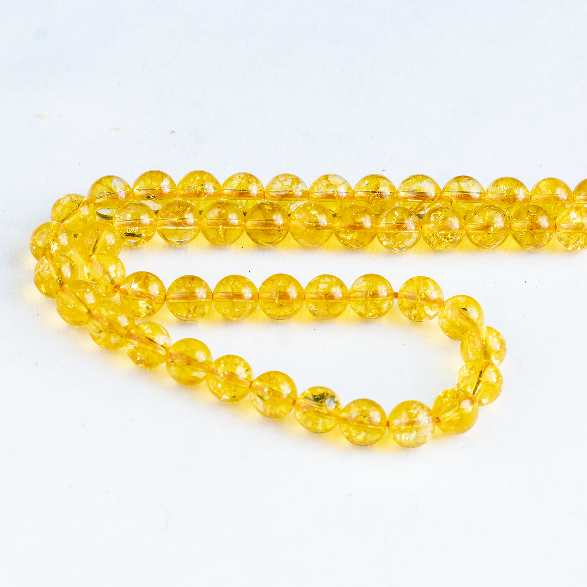 Citrine Heated Beads, Natural Round Crystal Beads 6mm to 10mm | Beads | Wiccan Center