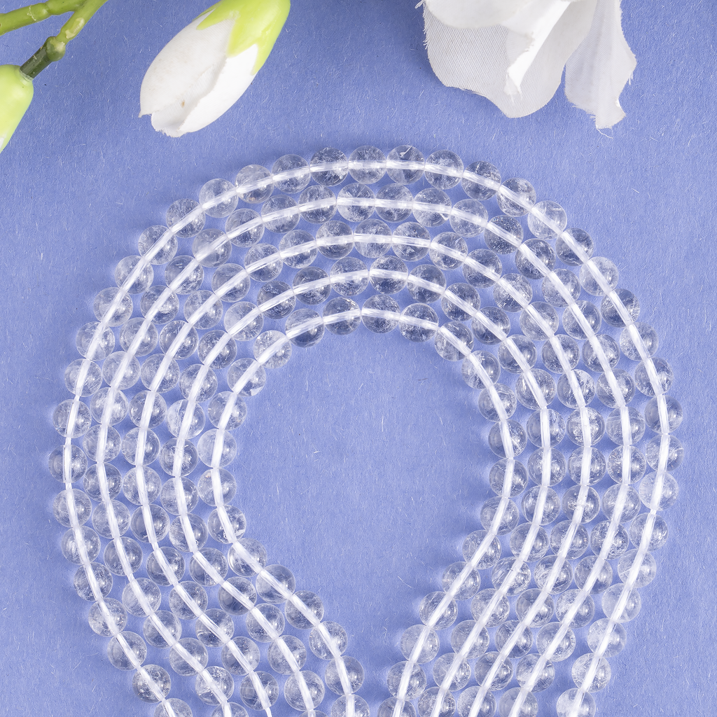 Crystal Quartz Beads, Natural Round Crystal Beads 4mm to 16mm. | | Wiccan Center