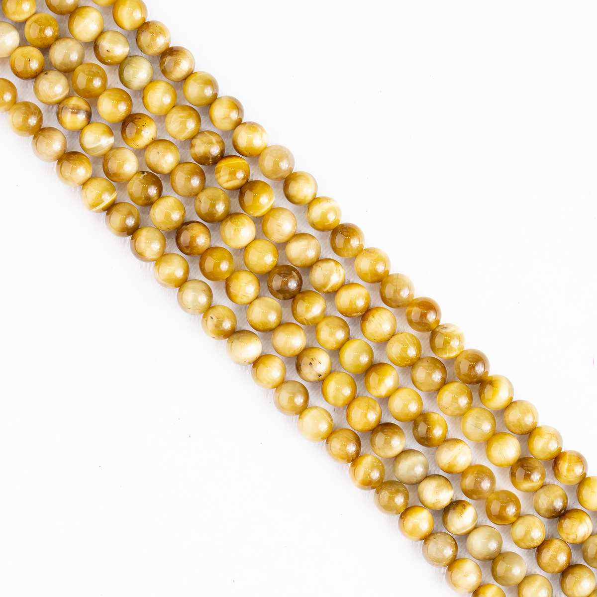 Tiger Cats Eye Yellow Heated Beads, Natural Round Crystal Beads 4mm to 14mm