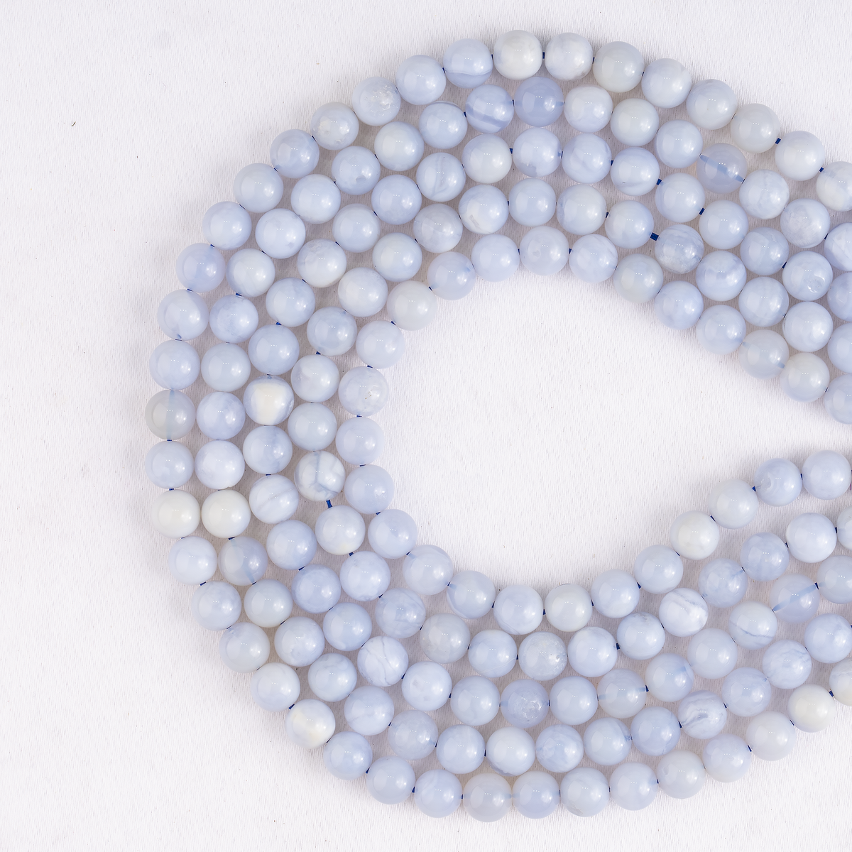 Blue Lace agate Beads, Natural Round Crystal Beads 4mm to 10mm | Beads | Wiccan Center