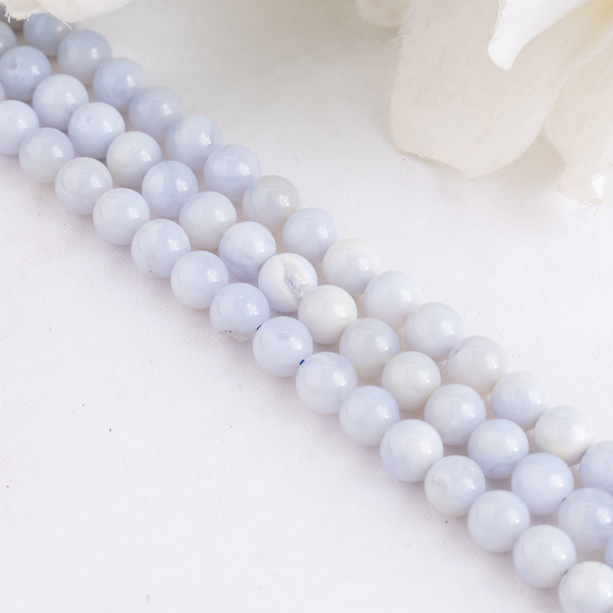 Blue Lace agate Beads, Natural Round Crystal Beads 4mm to 10mm | Beads | Wiccan Center
