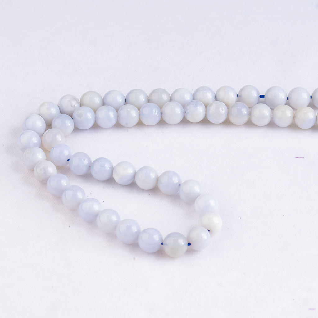 Blue Lace agate Beads, Natural Round Crystal Beads 4mm to 10mm | Beads | Wiccan Center