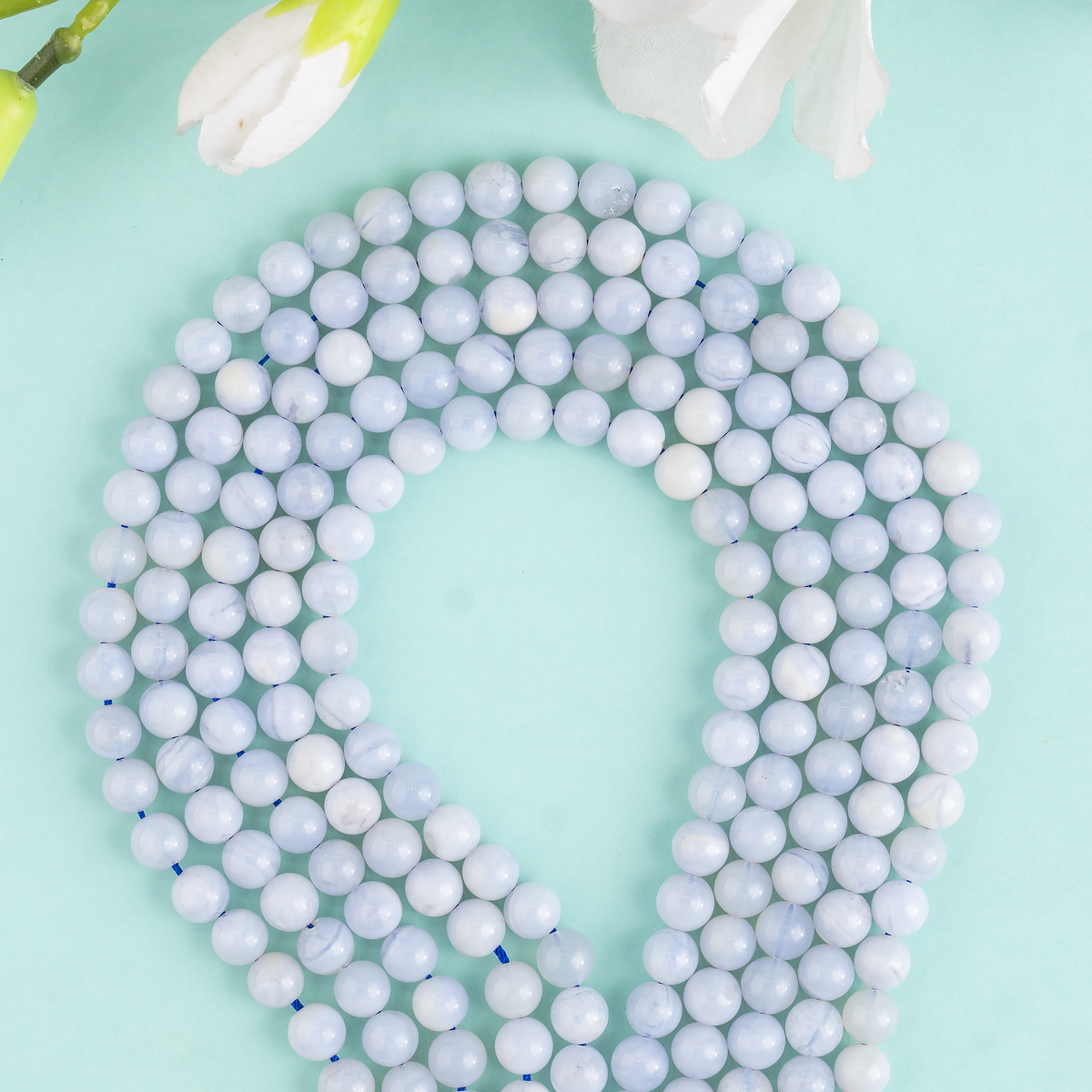 Blue Lace agate Beads, Natural Round Crystal Beads 4mm to 10mm | Beads | Wiccan Center