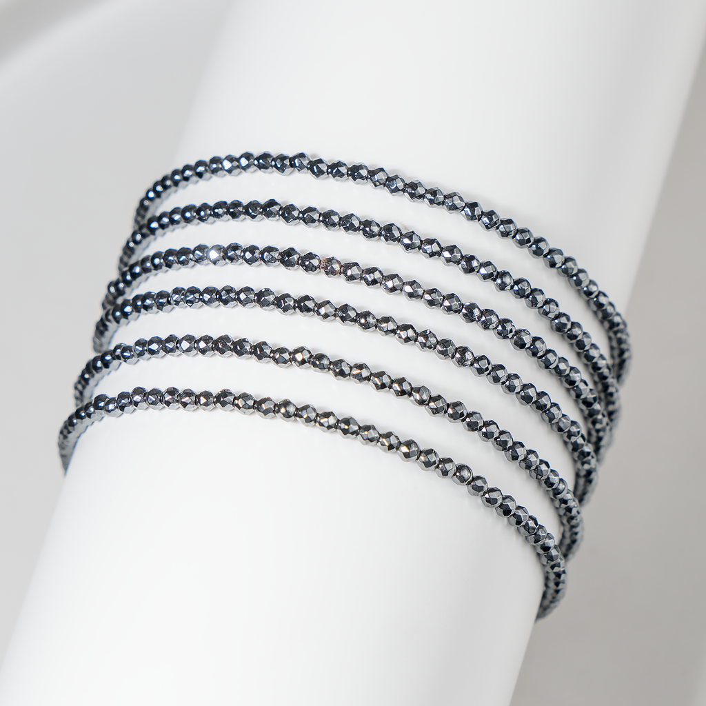 Hematite Crystal anklet for Healing, Protection & Grounding – Natural